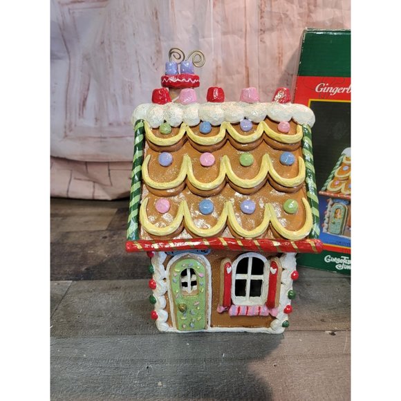 Santa's World Kurt S Adler Gingerbread Junction house village xmas decor - Picture 4 of 8